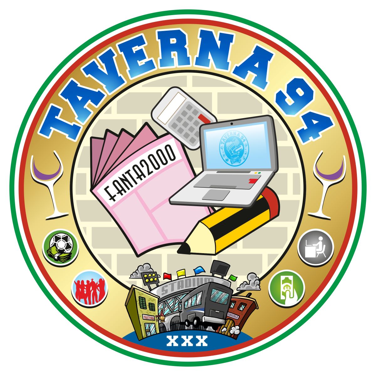 Taverna 94 Logo 30 anni JPG fondo biancomini